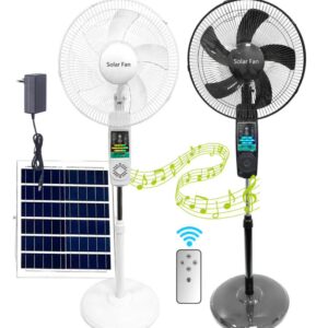 18' Solar Standing Music Fan